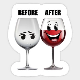 Wine Lovers Funny Gift Sticker